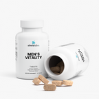 Men's Vitality Formula: bottle tipped open