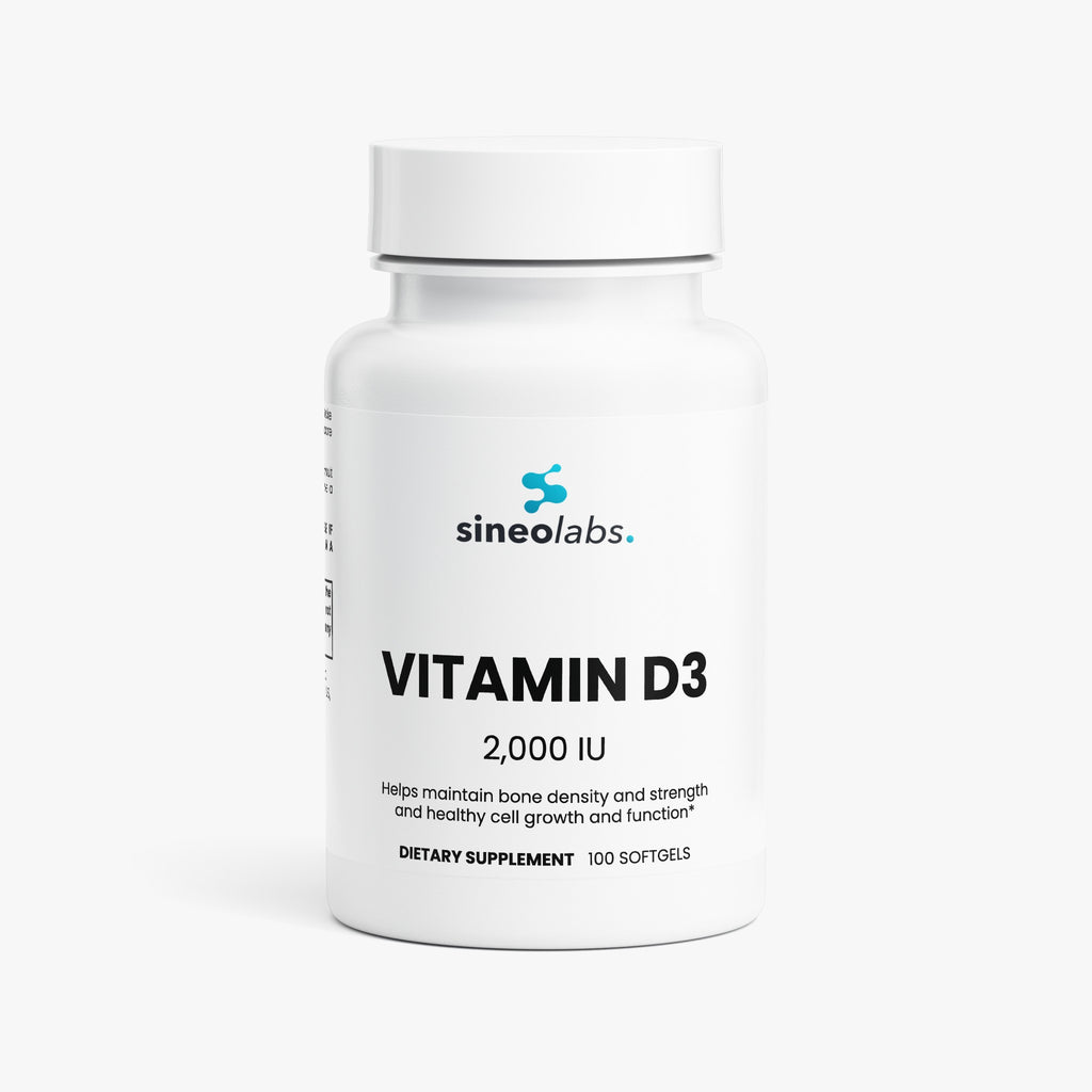 Vitamin D3 2,000 IU Softgels, 50mcg, 100 Count