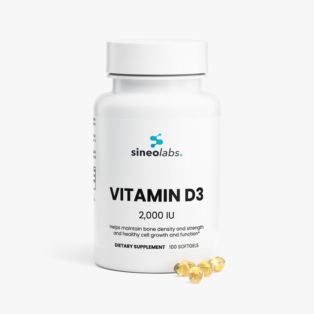 Vitamin D3 2,000 IU Softgels, 50mcg, 100 Count