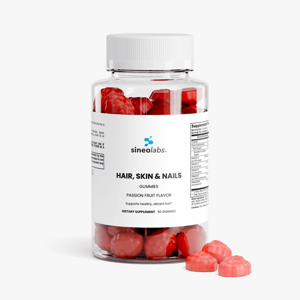 Hair, Skin & Nails Gummies, 6,000mcg Biotin