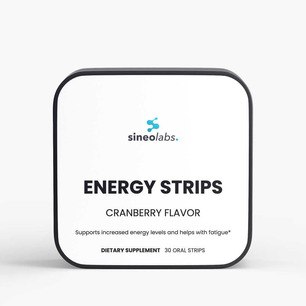Energy Oral Strips, 50mg Caffeine, Cranberry