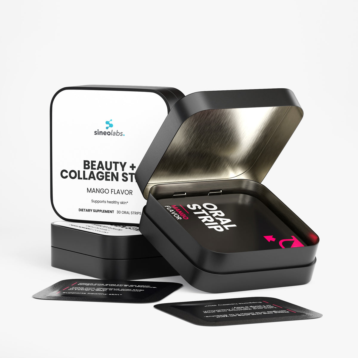Beauty + Collagen Oral Strips, Mango