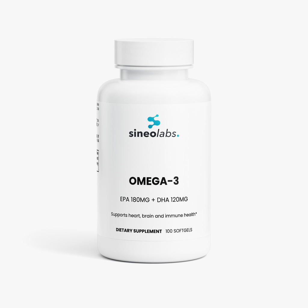 Omega-3 Fish Oil Softgels, EPA 180mg + DHA 120mg