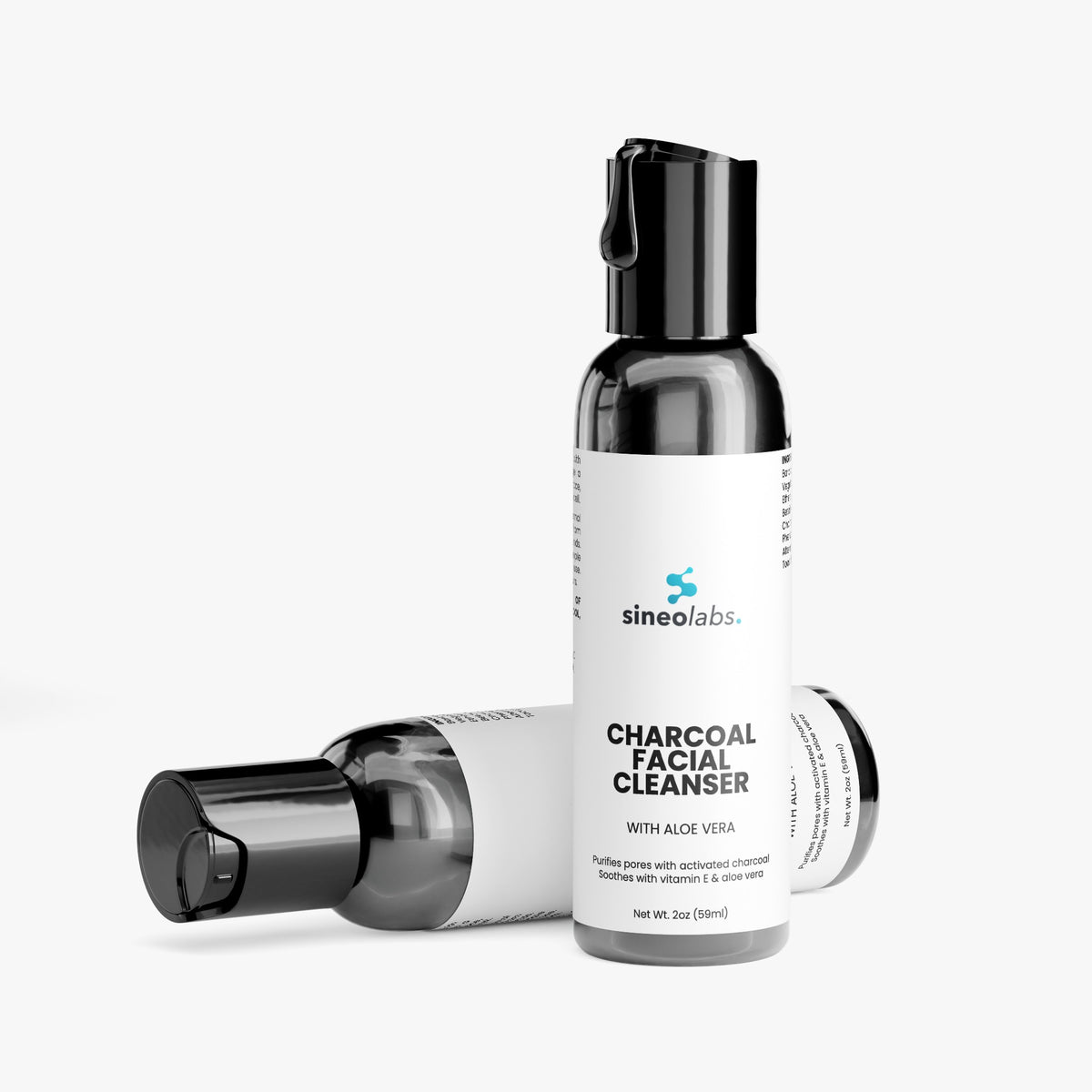 Charcoal Facial Cleanser with Tea Tree Oil & Aloe