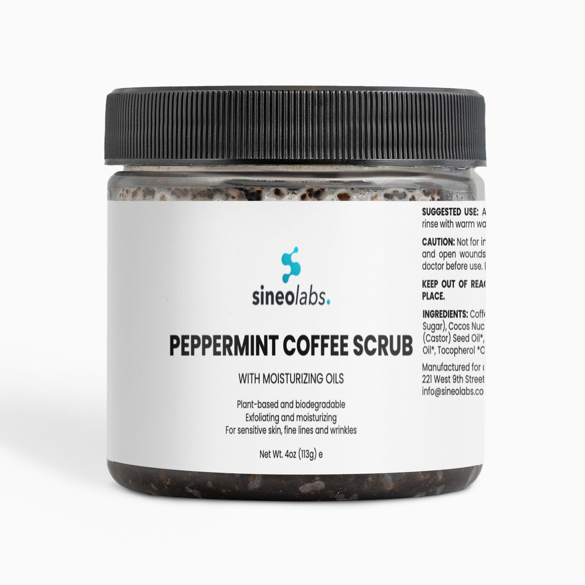 Peppermint Coffee Body Scrub with Sea Salt