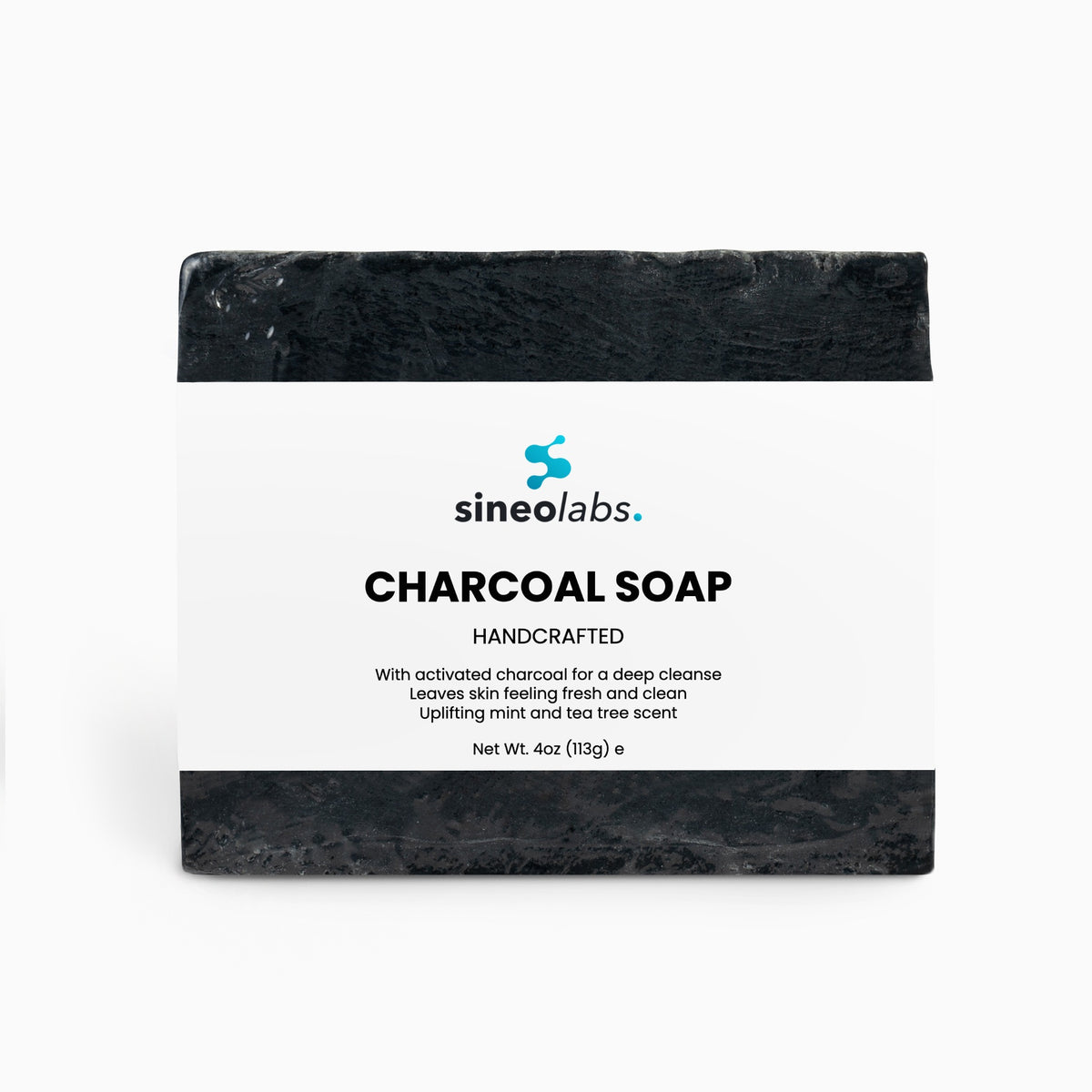 Charcoal Soap Bar with Tea Tree & Peppermint