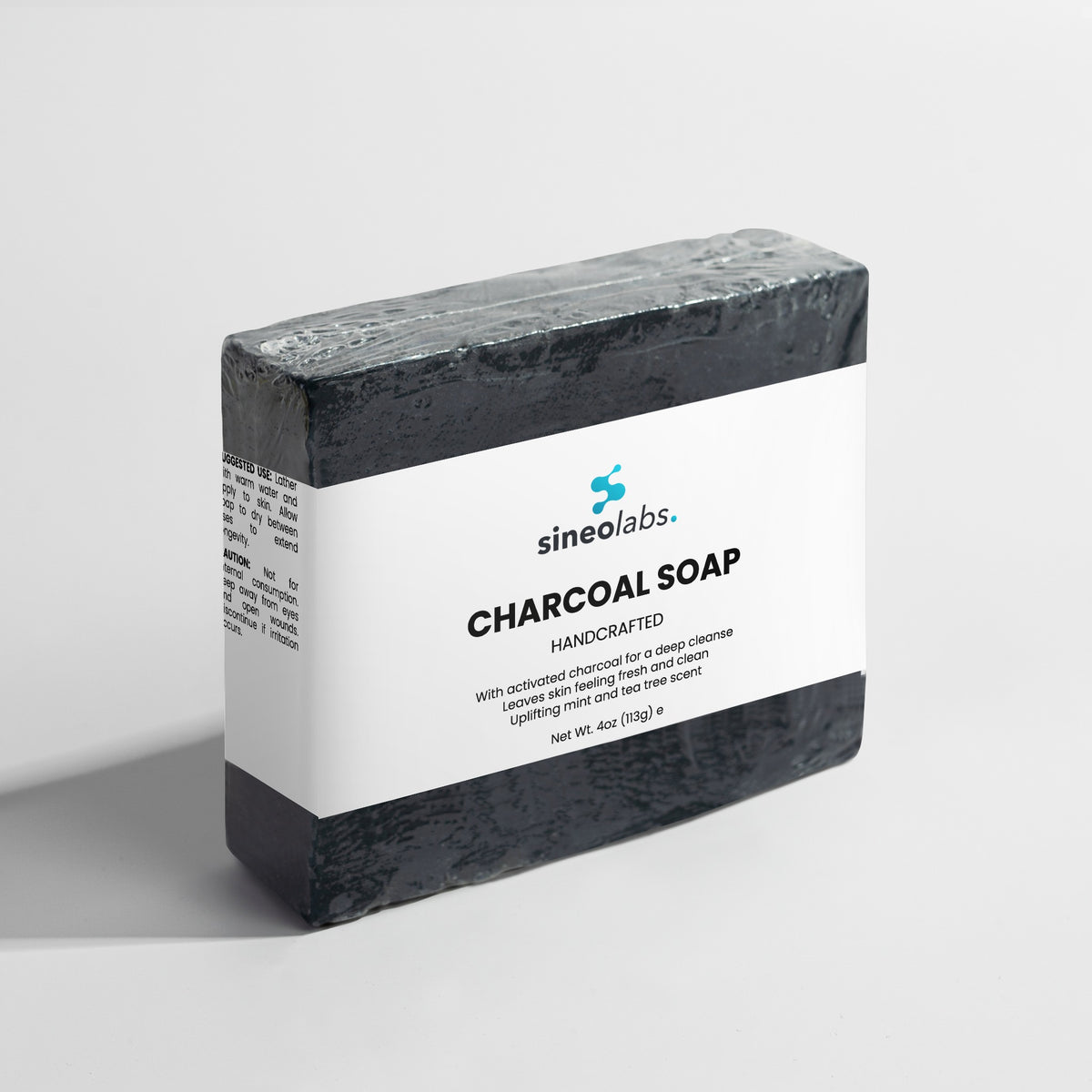 Charcoal Soap Bar with Tea Tree & Peppermint