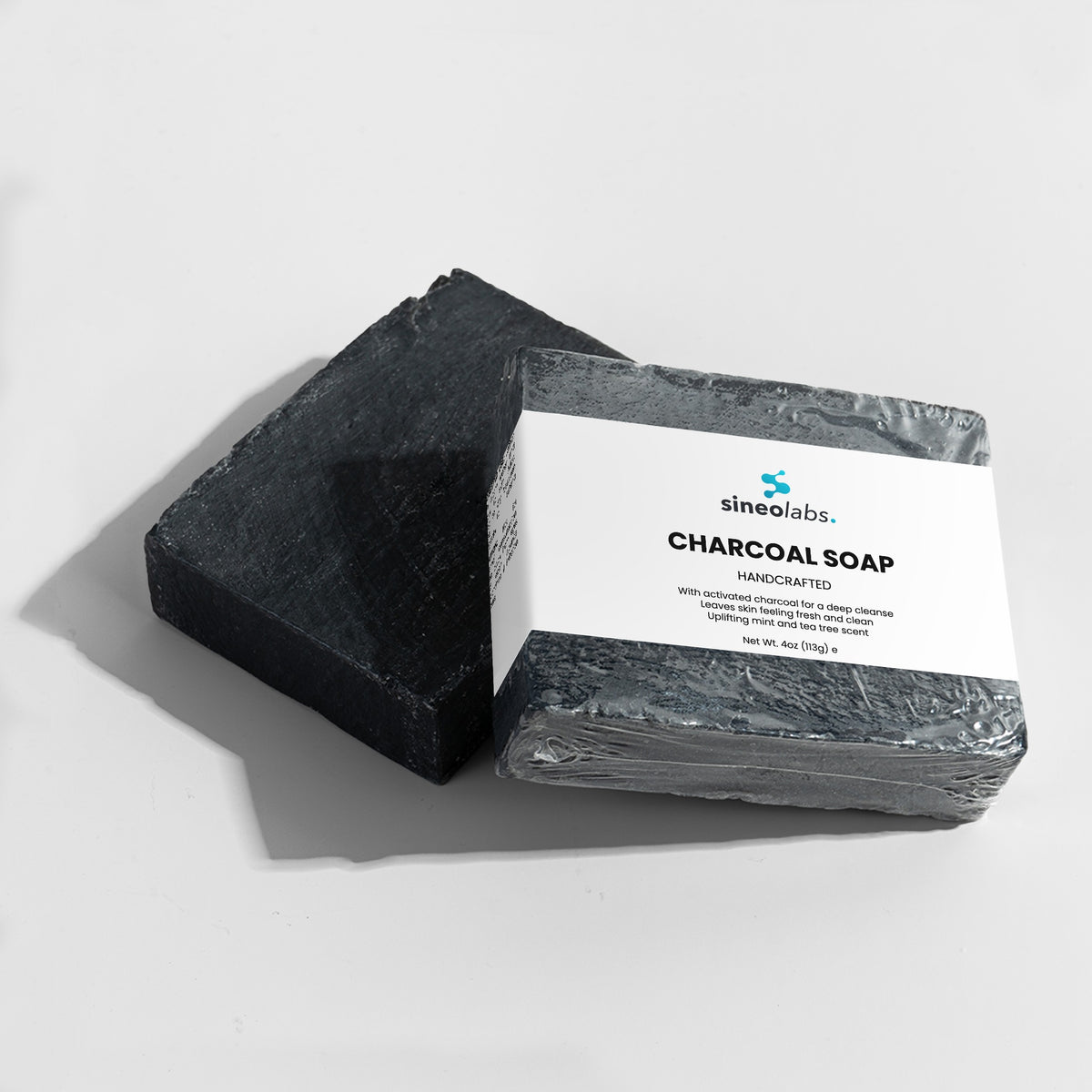 Charcoal Soap Bar with Tea Tree & Peppermint