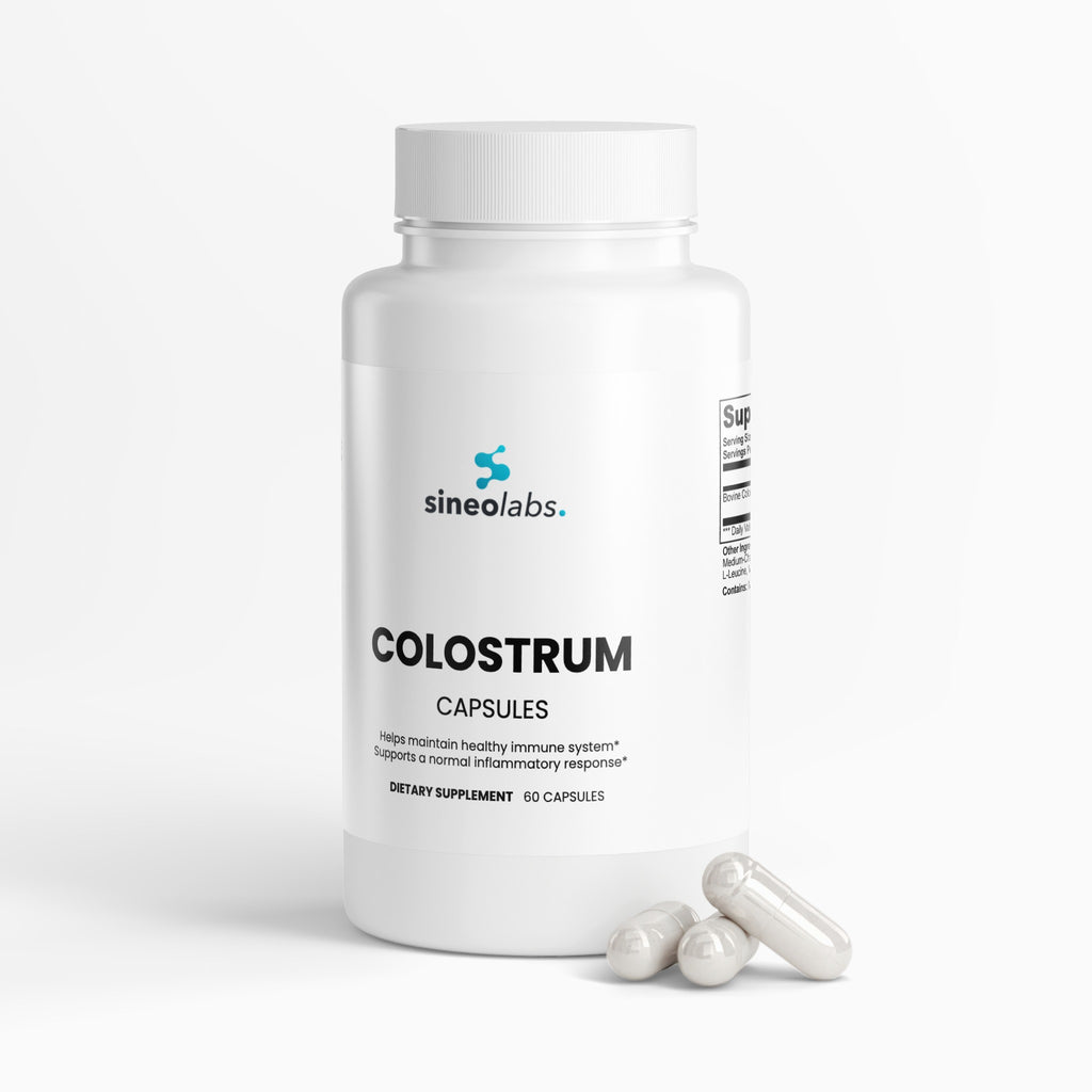 Bovine Colostrum Capsules 500mg, 25% IgG, 60 Count