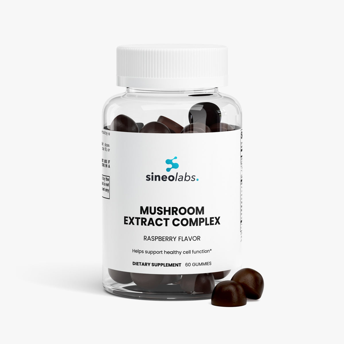 Mushroom Extract Complex Gummies, Raspberry