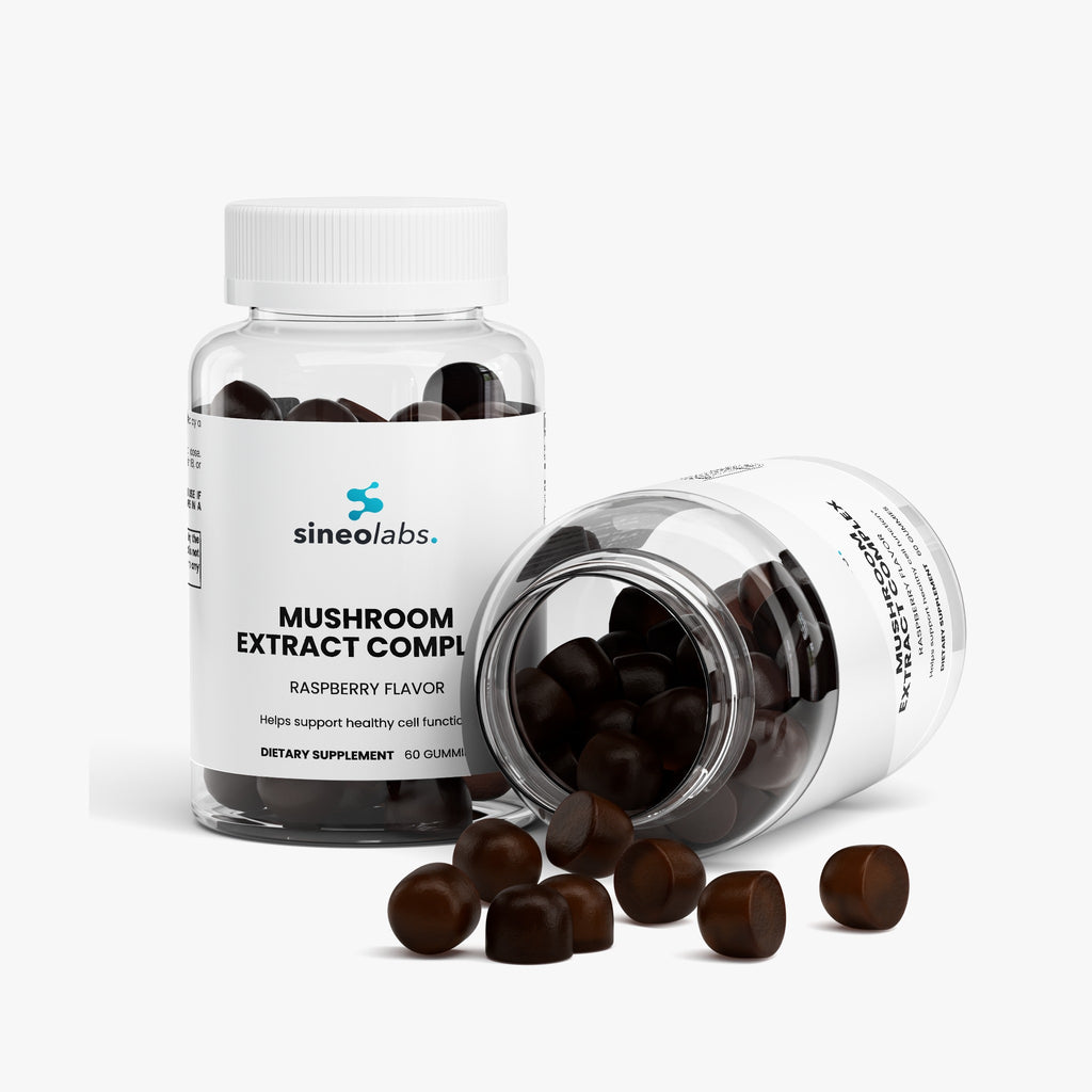 Mushroom Extract Complex Gummies, Raspberry