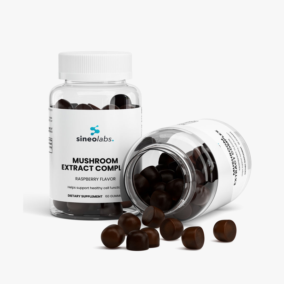 Mushroom Extract Complex Gummies, Raspberry