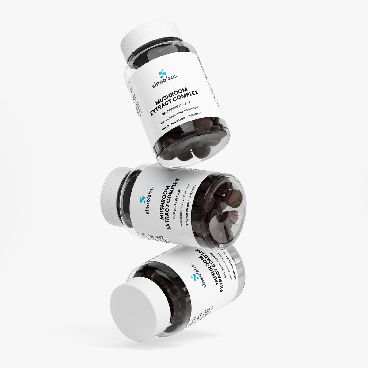 Mushroom Extract Complex Gummies, Raspberry