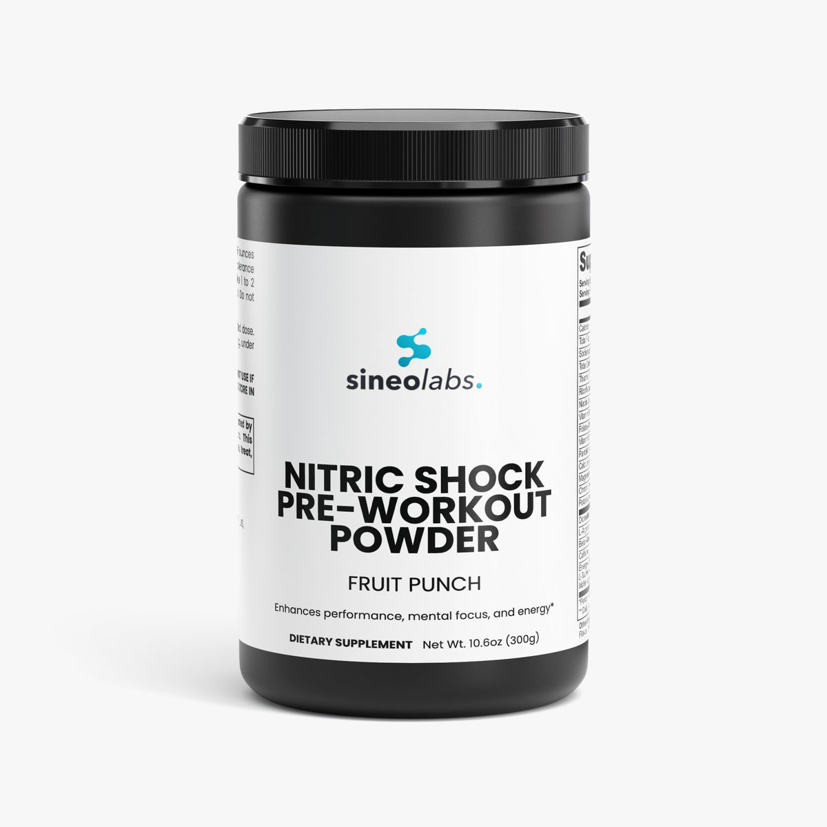Nitric Shock Pre-Workout, 175mg Caffeine, Fruit Punch