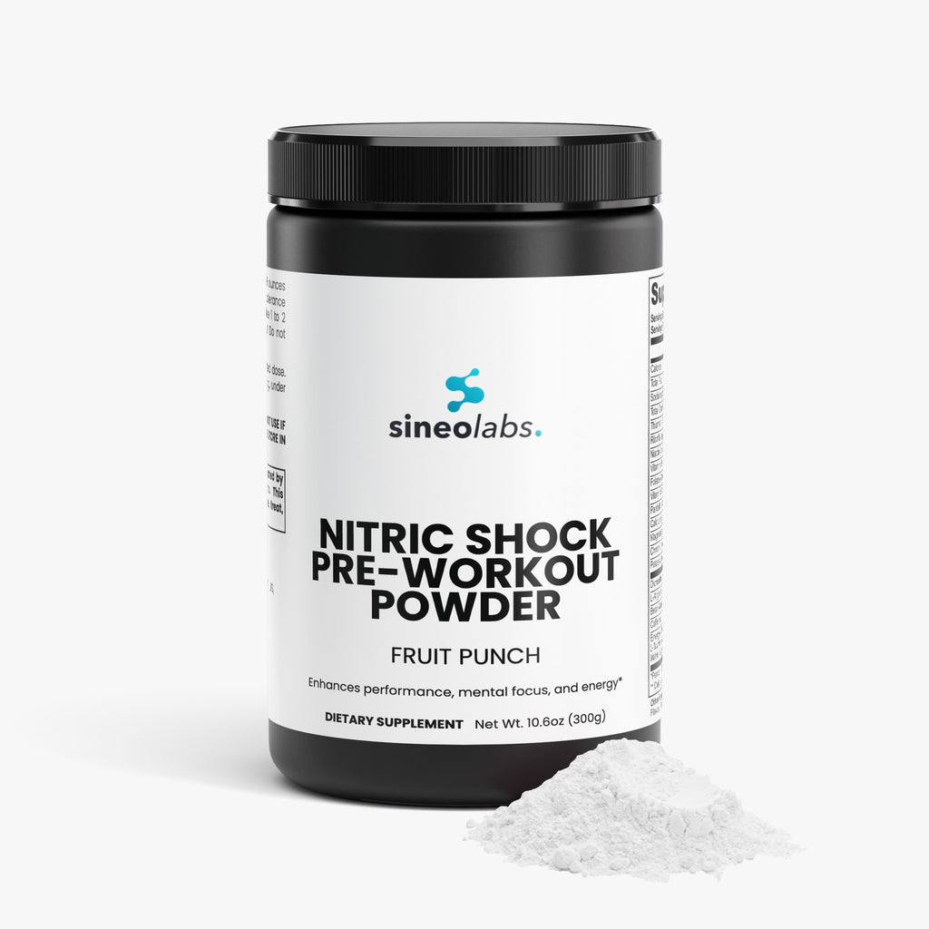 Nitric Shock Pre-Workout, 175mg Caffeine, Fruit Punch