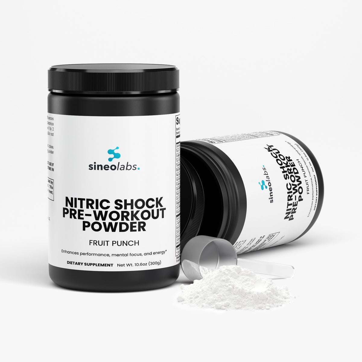 Nitric Shock Pre-Workout, 175mg Caffeine, Fruit Punch
