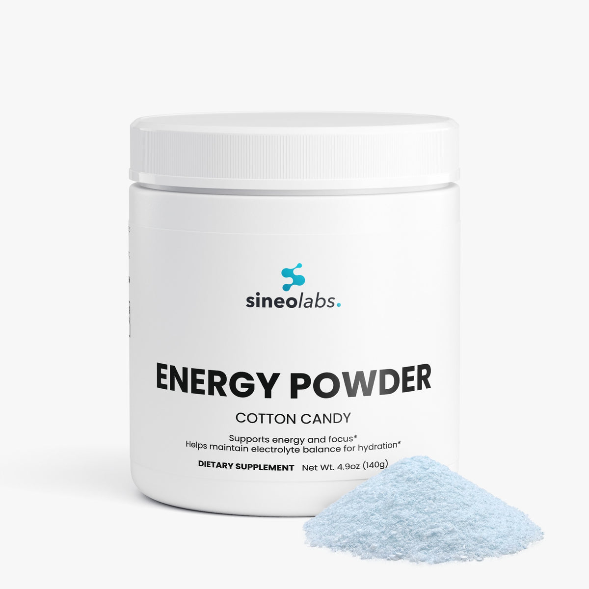 Energy Powder, 200mg Caffeine, Cotton Candy