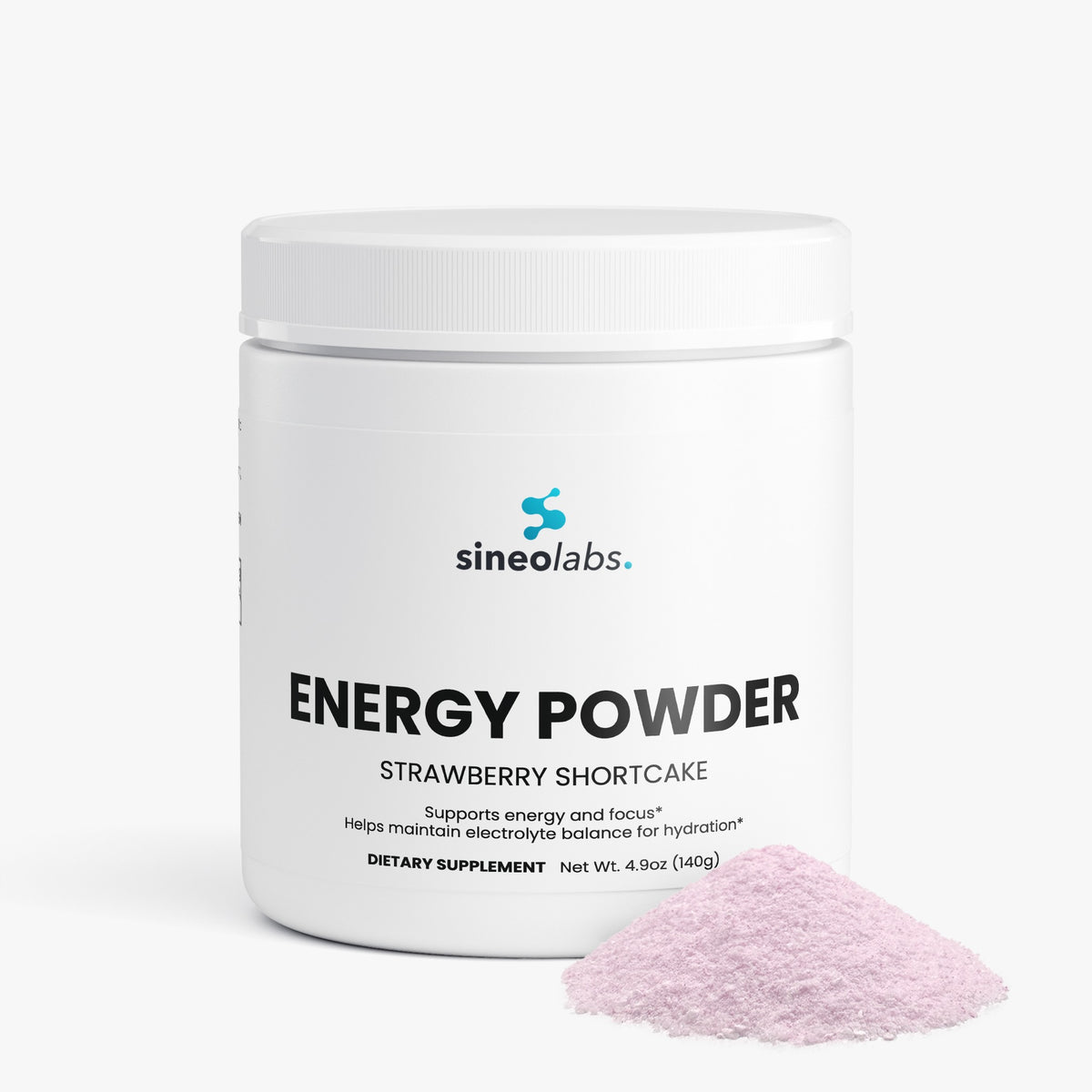 Energy Powder, 200mg Caffeine, Strawberry Shortcake