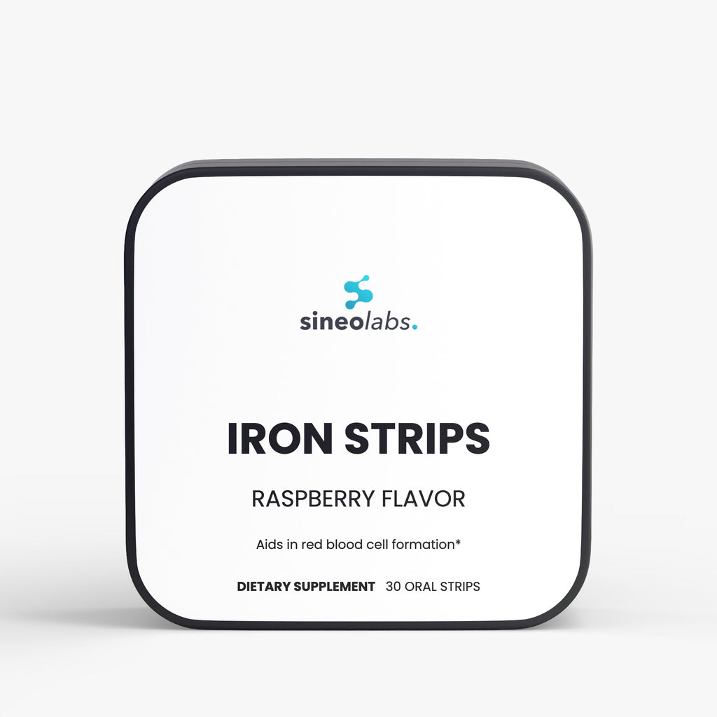 Iron Oral Strips 19mg with Folate 400mcg, Raspberry