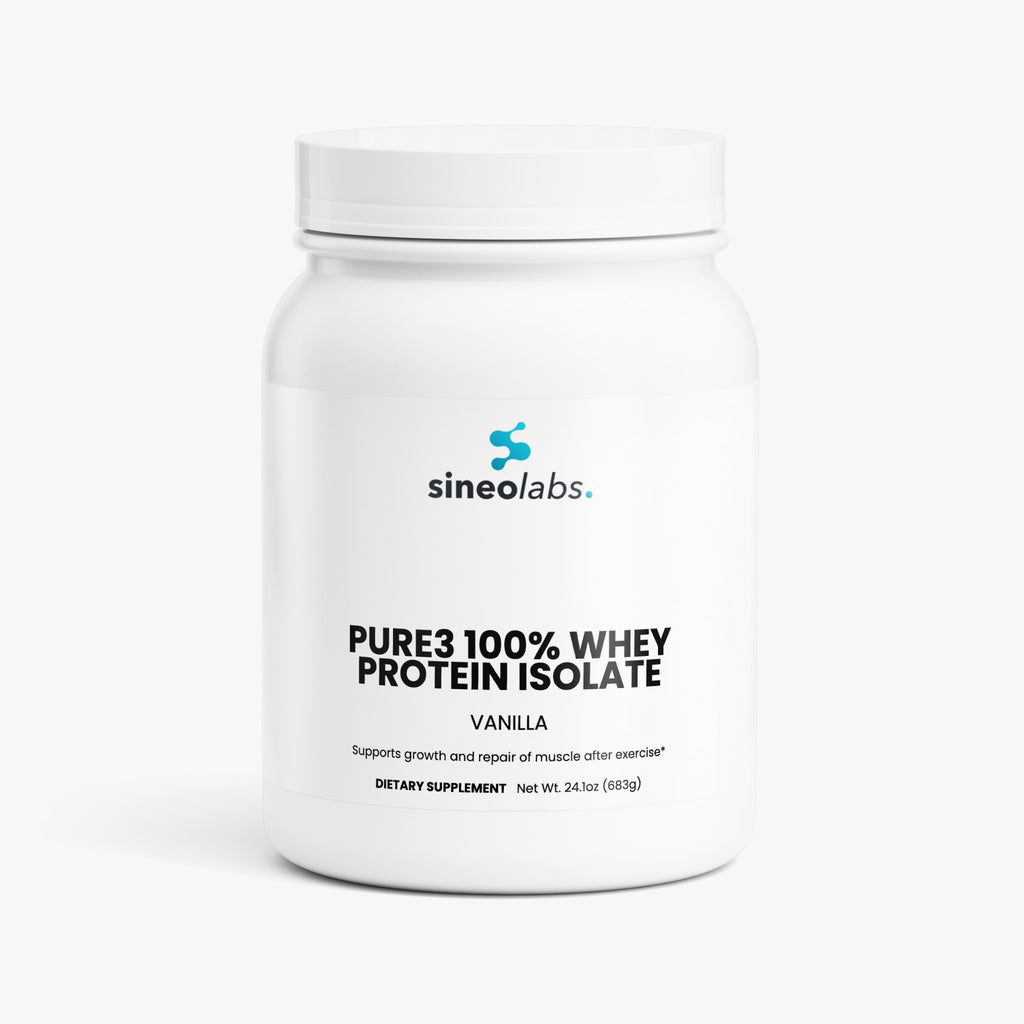 Pure3 100% Whey Isolate, 19g Protein, Vanilla