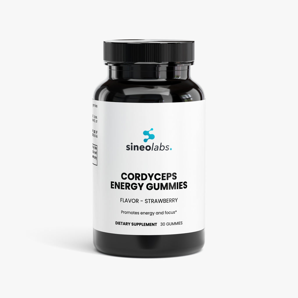 Cordyceps Energy Gummies 200mg, Strawberry