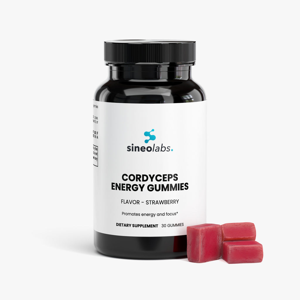 Cordyceps Energy Gummies 200mg, Strawberry