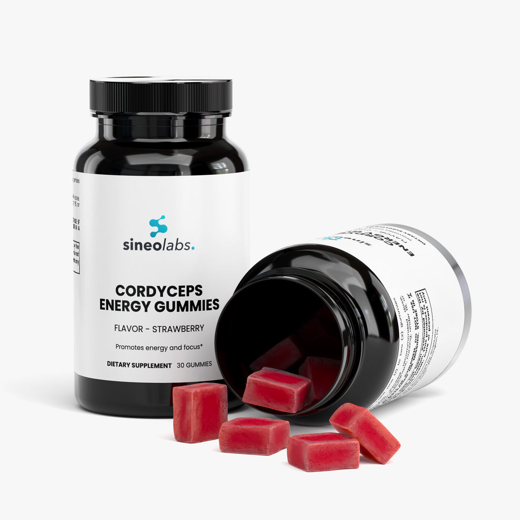Cordyceps Energy Gummies 200mg, Strawberry