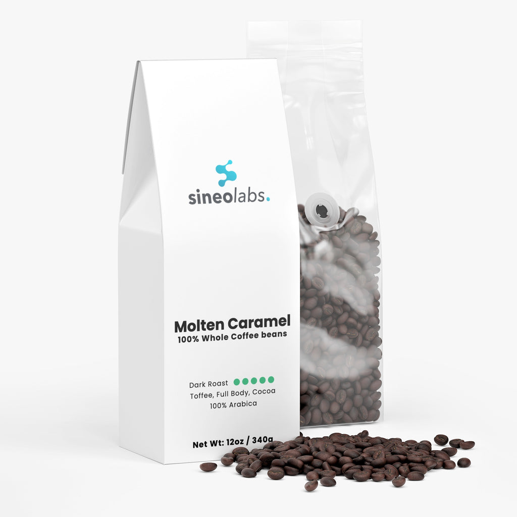 Molten Caramel Dark Roast Coffee, Whole Bean 12oz
