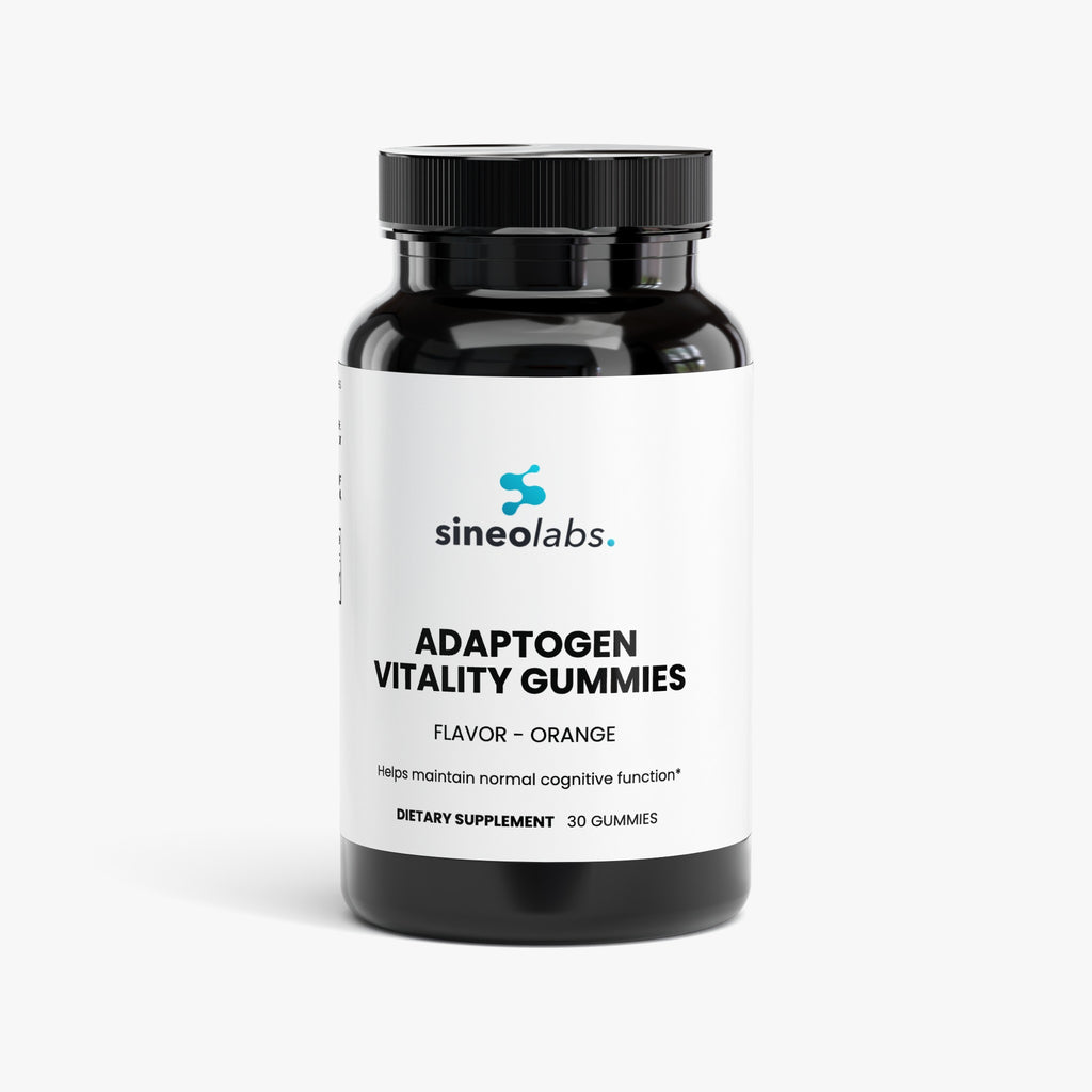 Adaptogen Vitality Gummies with Lion's Mane, Orange
