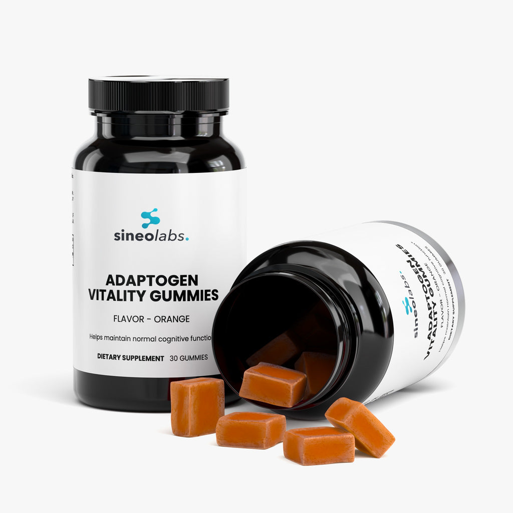 Adaptogen Vitality Gummies with Lion's Mane, Orange