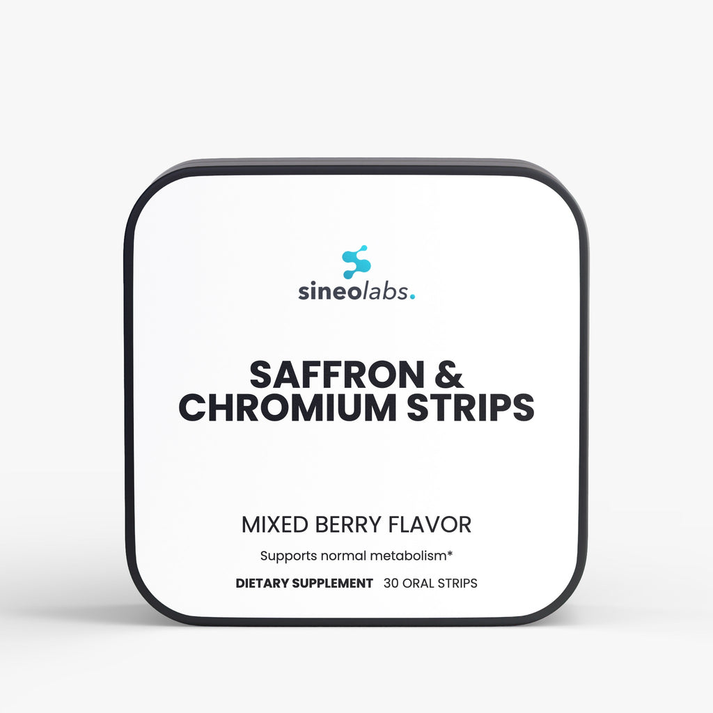 Saffron & Chromium Oral Strips, Mixed Berry