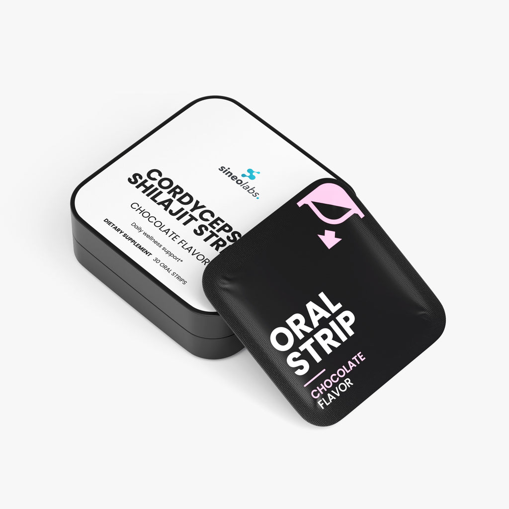 Cordyceps & Shilajit Oral Strips, Chocolate