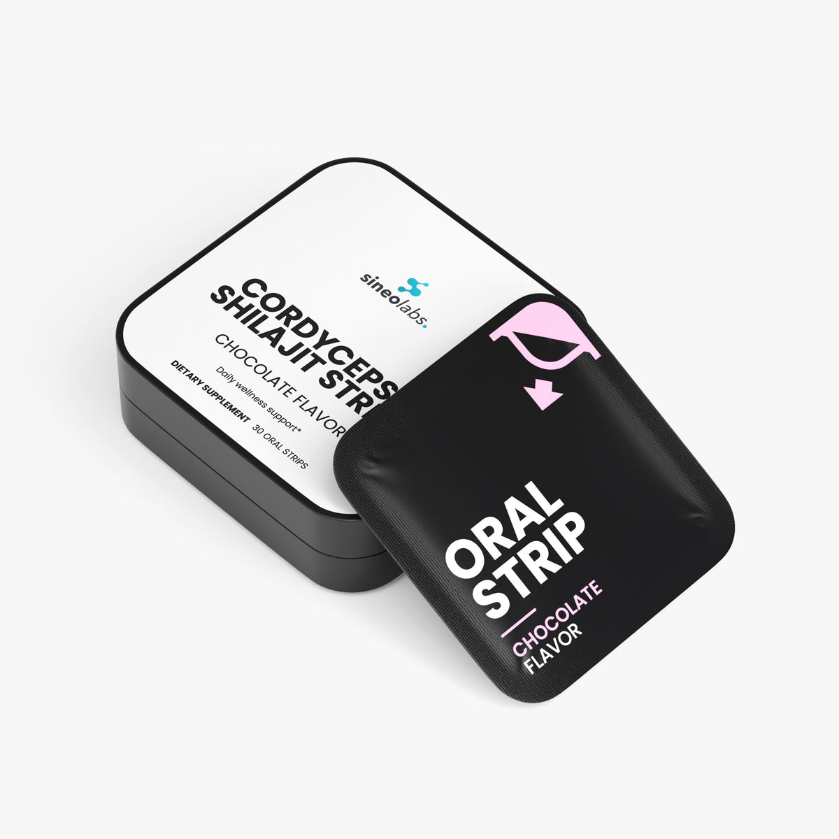 Cordyceps & Shilajit Oral Strips, Chocolate