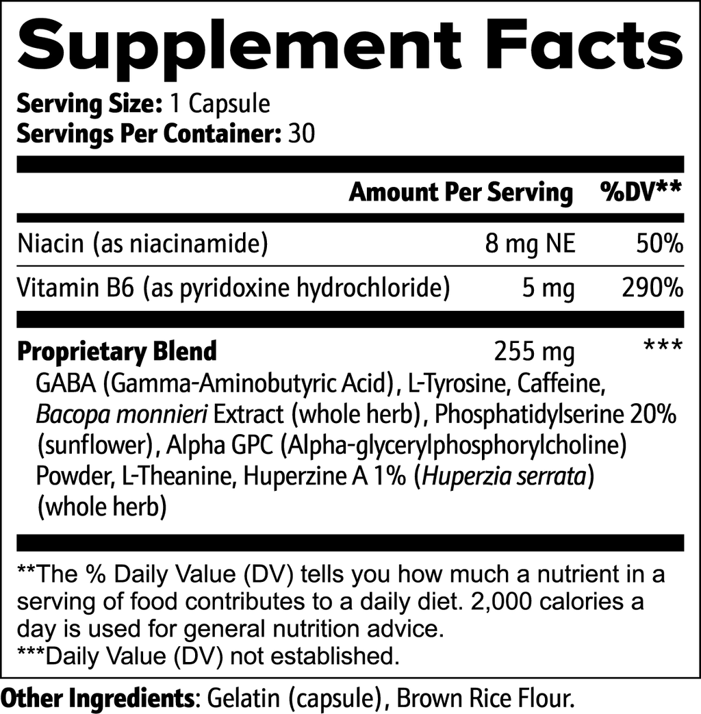 Cognitive Support with Alpha GPC & Bacopa