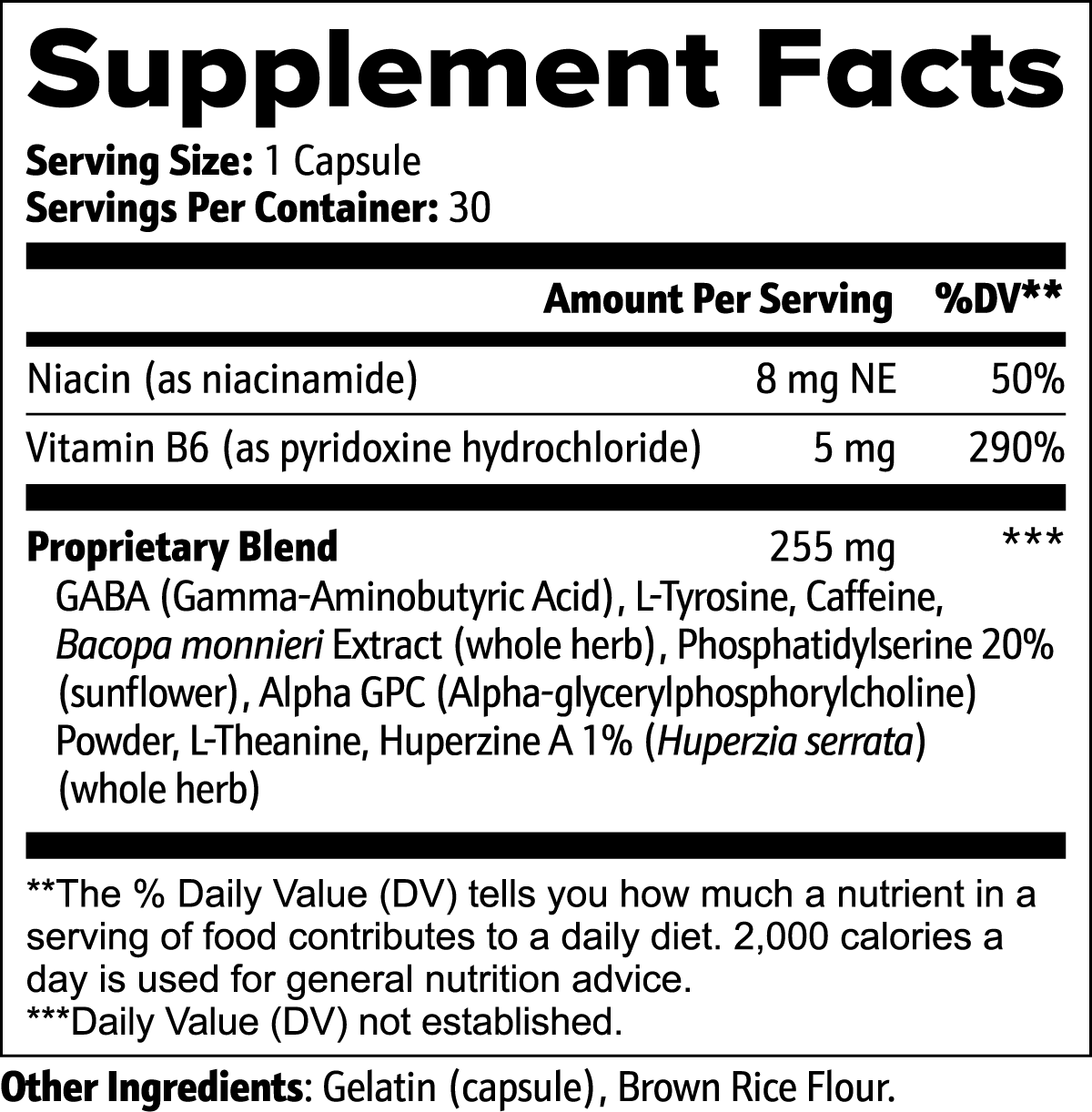 Cognitive Support with Alpha GPC & Bacopa