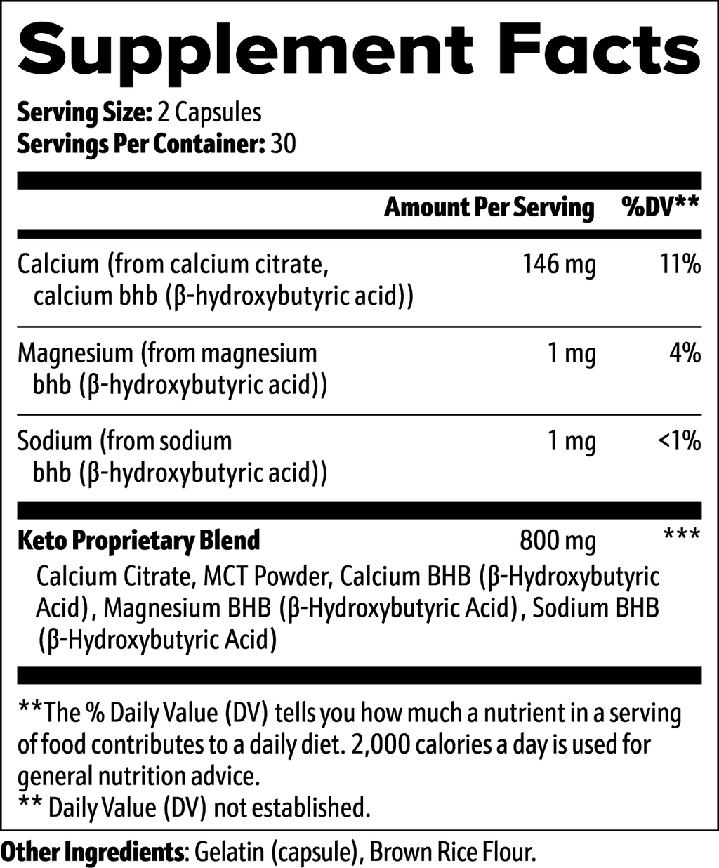 Keto BHB Capsules with MCT