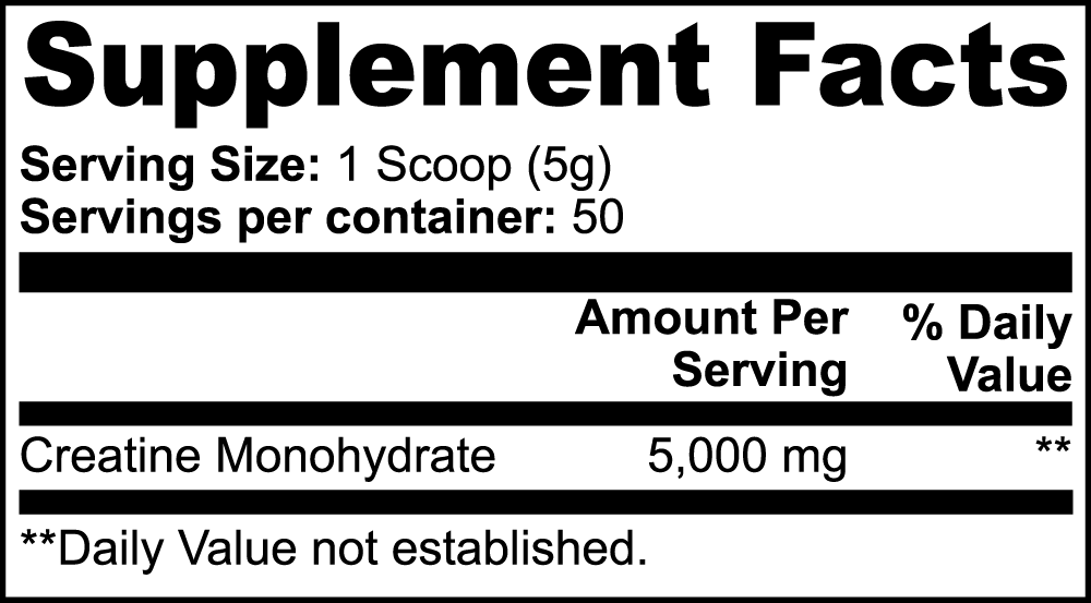 Creatine Monohydrate Powder 5,000mg, Unflavored
