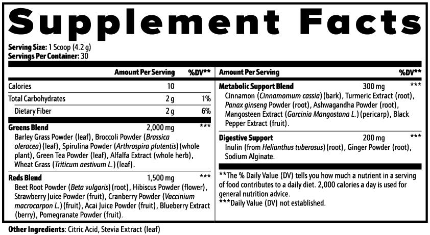 Greens Superfood Powder, 30 Servings
