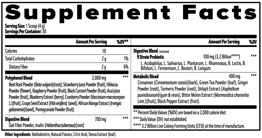 Reds Superfood Powder, 2,000mg Polyphenol Blend