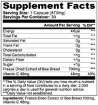 Bee Pearl Freeze-Dried Bee Bread Capsules 700mg