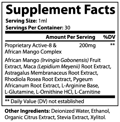 African Mango & Maca Drops with Rhodiola