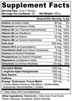 Nitric Shock Pre-Workout, 175mg Caffeine, Fruit Punch