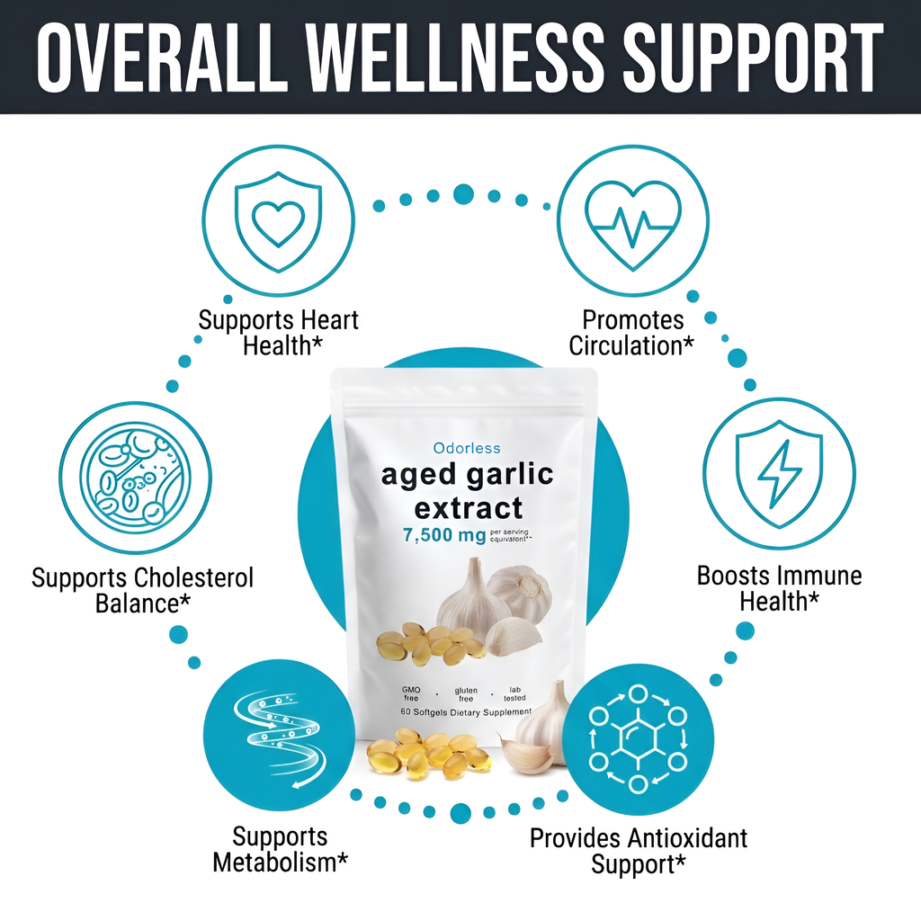 2-Year Aged Odorless Garlic Extract 7,500mg