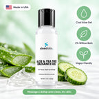 Aloe & Tea Tree Radiance Gel, 2% Willow Bark: Cool Aloe Gel, 2% Willow Bark, Vegan Friendly