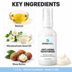 Anti Aging Moisturizer with Retinol & Ceramides: Retinol, Meadowfoam Seed Oil, Shea Butter