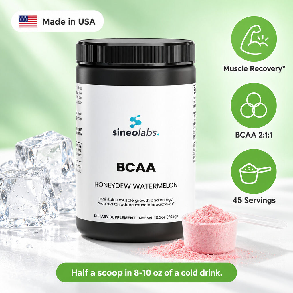 BCAA Post Workout Powder 2:1:1, Honeydew Watermelon: Muscle Recovery, BCAA 2:1:1, 45 Servings