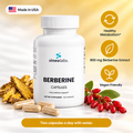 Berberine: Healthy Metabolism, 800 mg Berberine Extract, Vegan Friendly
