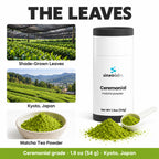 Ceremonial Matcha Green Tea Powder from Kyoto, Japan: Shade-Grown Leaves, Kyoto, Japan, Matcha Tea Powder