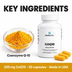 CoQ10 Ubiquinone 200mg Capsules: Coenzyme Q-10