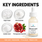 Dark Spot Serum with Kojic Acid, Normal Skin: Kojic Acid, Niacinamide, Azelaic Acid, Pomegranate Seed Oil